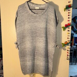 NWOT WORLD MARKET Gray Hombre Tunis Sweater OSFM With cute knit side